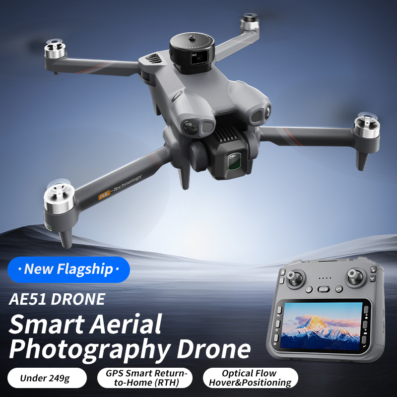Rc Helicopter Large - Katlanabilir RC Quadcopter AE51 GPS Drone